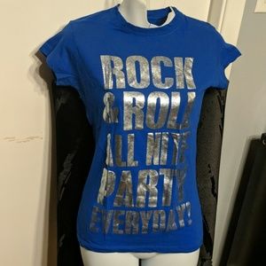 Kiss Rock & Roll All Night Party Every Day Baby T